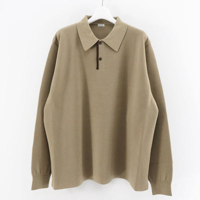 【A.PRESSE/아프레세】<br> Cashmere Knit L/S Polo Shirt<br> 23SAP-03-08H 