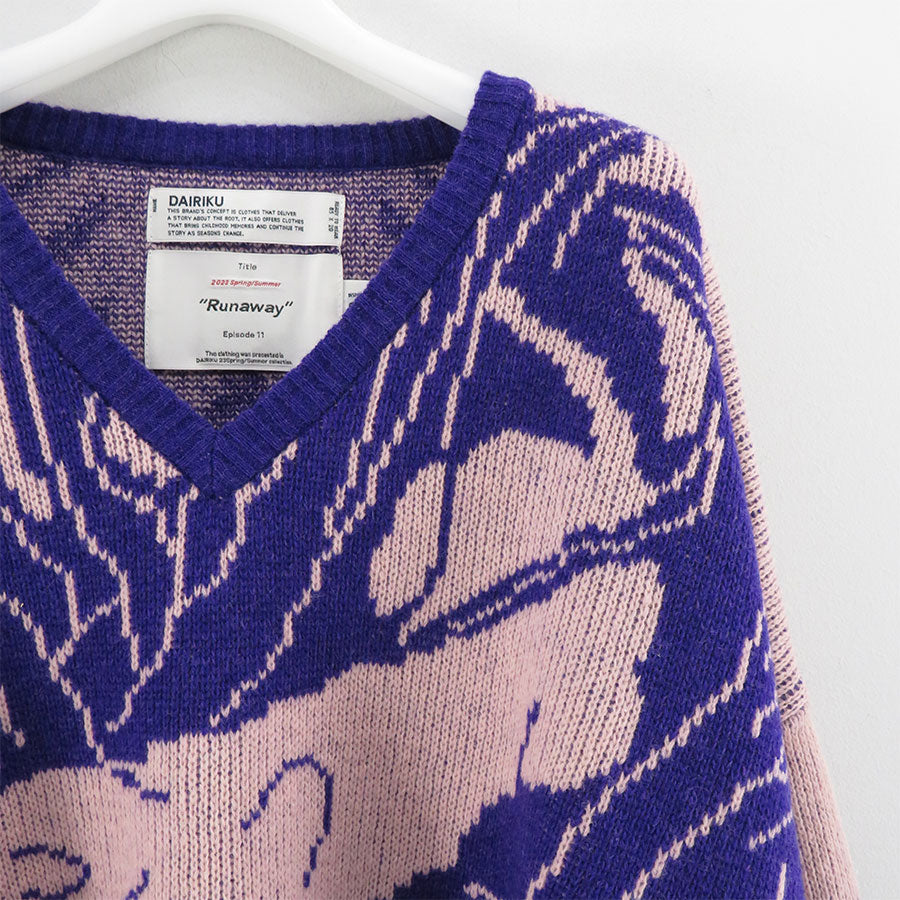 DAIRIKU/ダイリク】“Leopard” Pullover Knit 23SSK-2の通販 「ONENESS