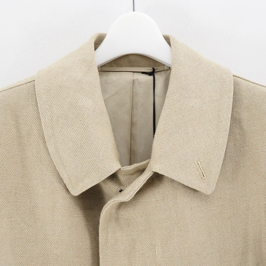 【A.PRESSE/아프레세】<br> Linen Half Coat<br> 23SAP-01-06H 