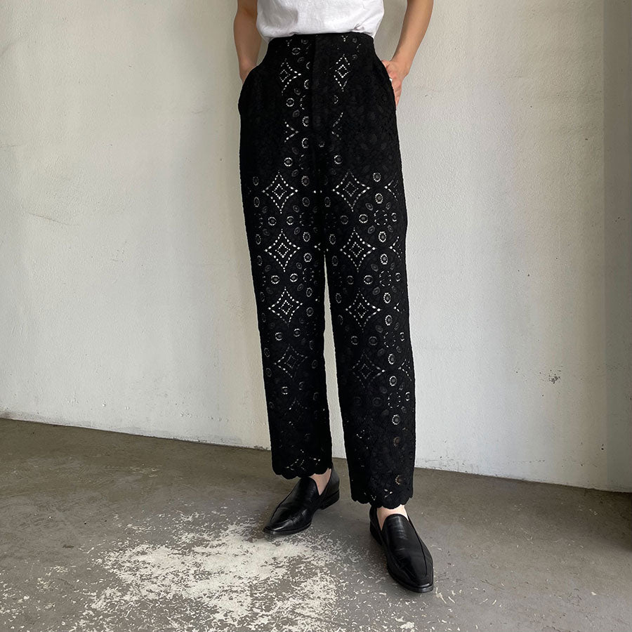 【GREED】<br>Scallop Lace Cropped Pants<br>6075200016