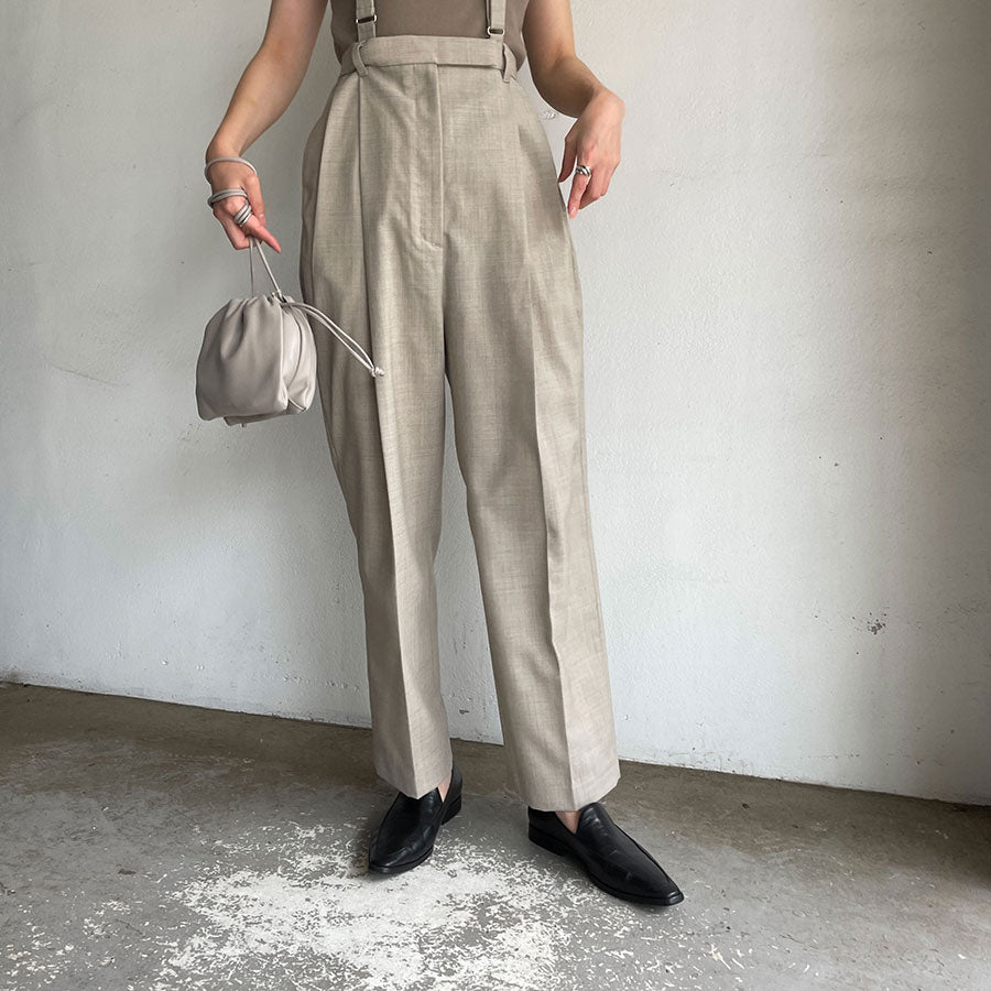 新品入荷 IIROT/イロット】Suspender 019-022-WP43の通販 pants Tuck パンツ
