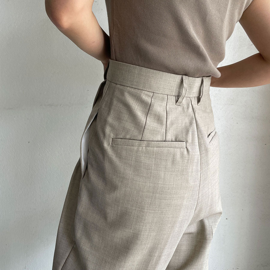 定期入れの IIROT/イロット】Suspender 019-022-WP43の通販 pants Tuck パンツ