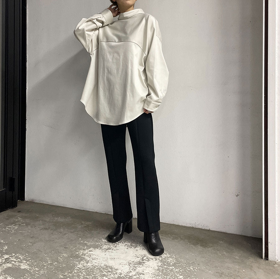 IIROT/イロット】Satin Back Open Shirt 020-022-WSH30の通販 「ONENESS ONLINE STORE」