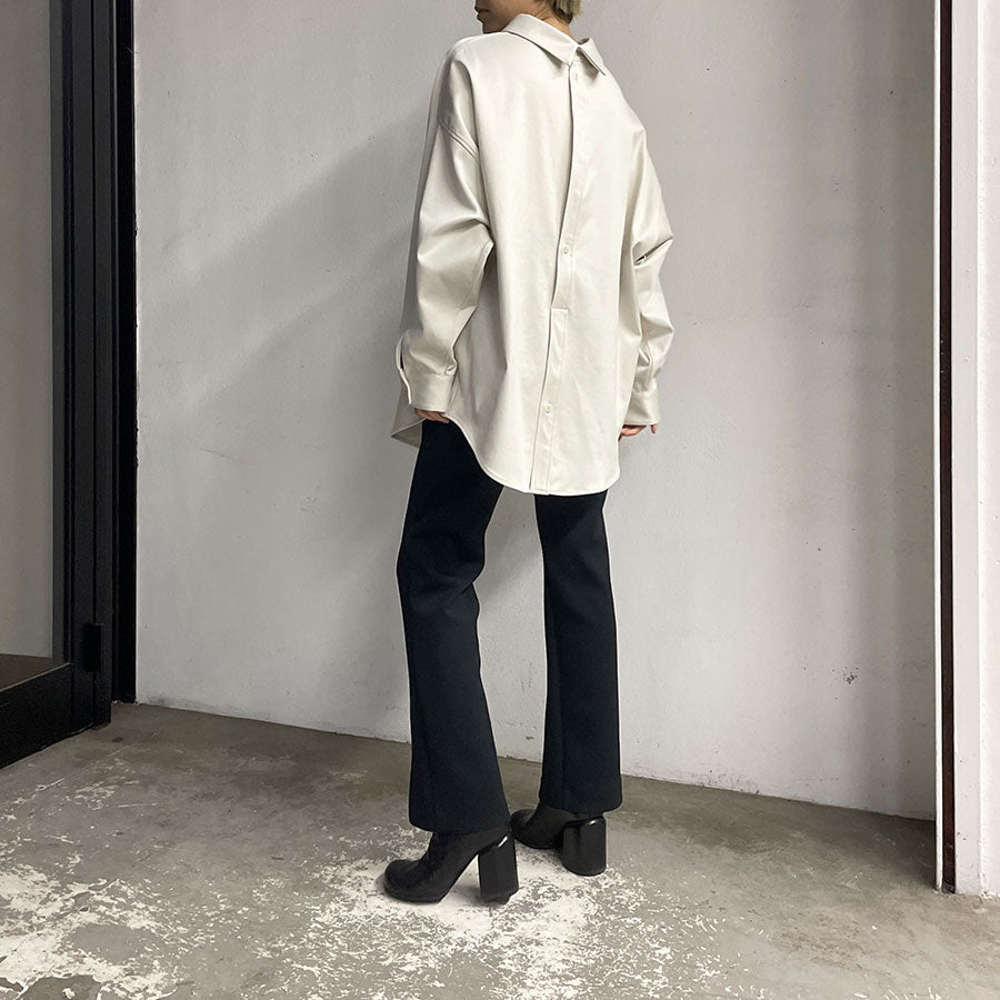 IIROT/イロット】Satin Back Open Shirt 020-022-WSH30の通販 「ONENESS ONLINE STORE」