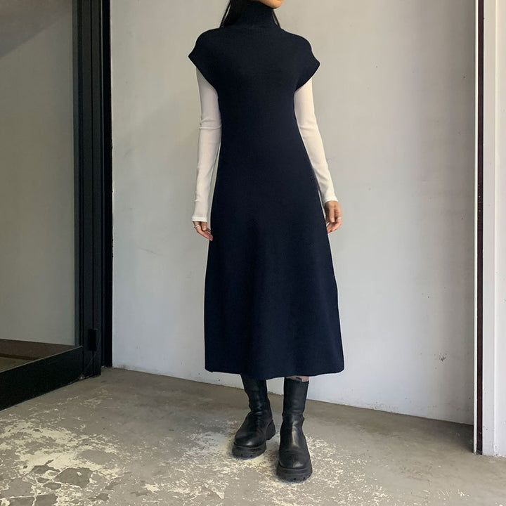 国産品 IIROT/イロット】Wool Turtle Knit Dress 020-022-KD05の通販 ワンピース
