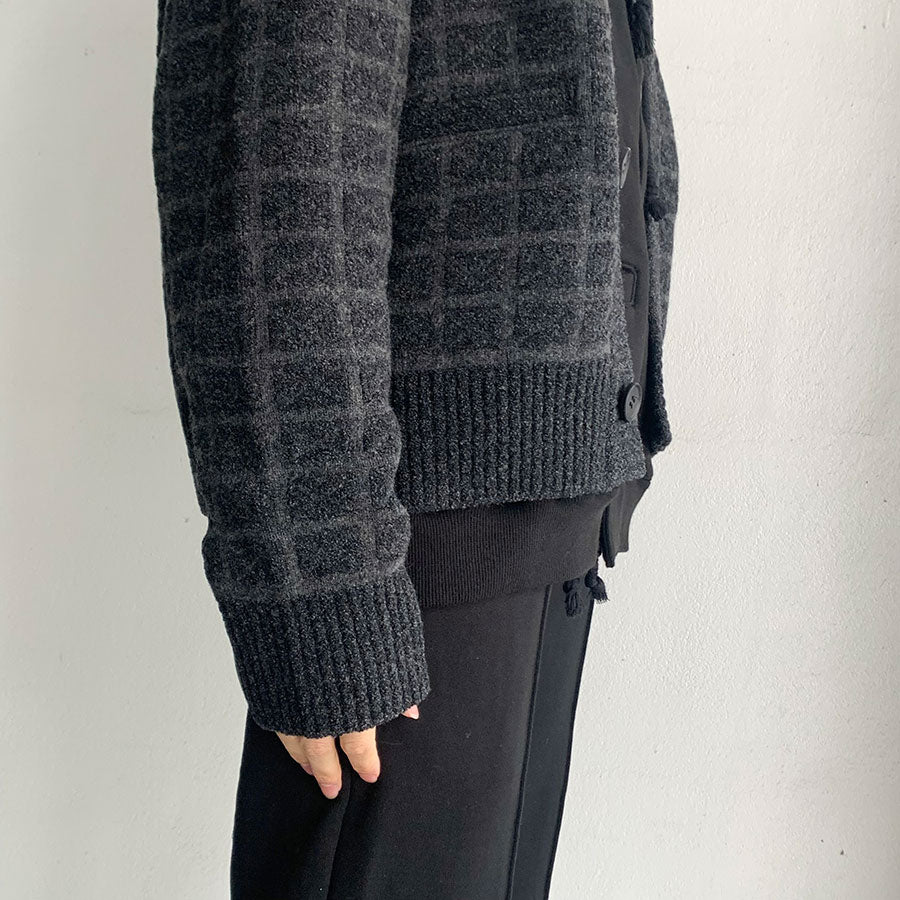 ストライプ デザイン/Striipe design MATSUFUJI Jacquard Cardigan